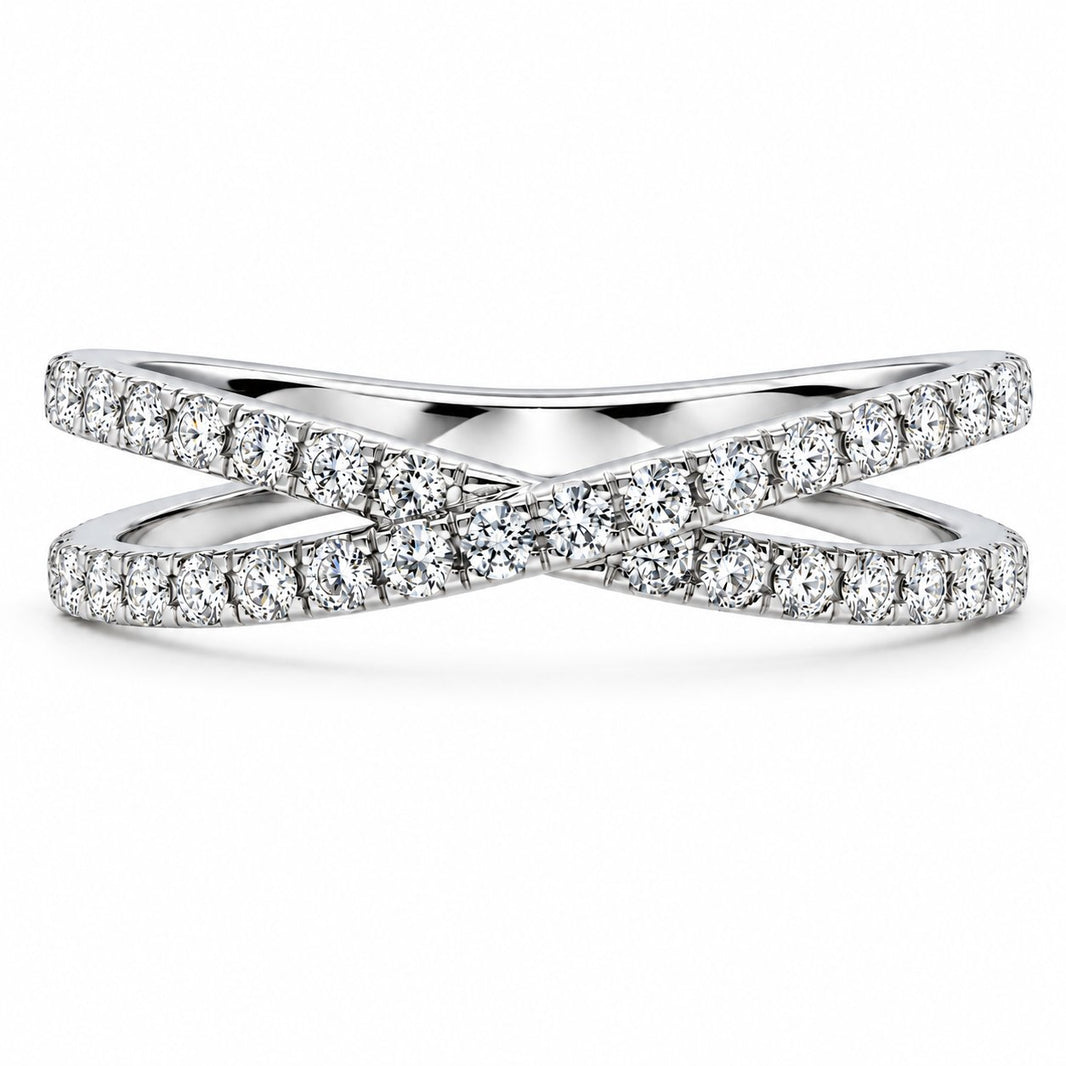 Hõbesõrmus moissaniitidega „Silver Twist“ - MONOREE