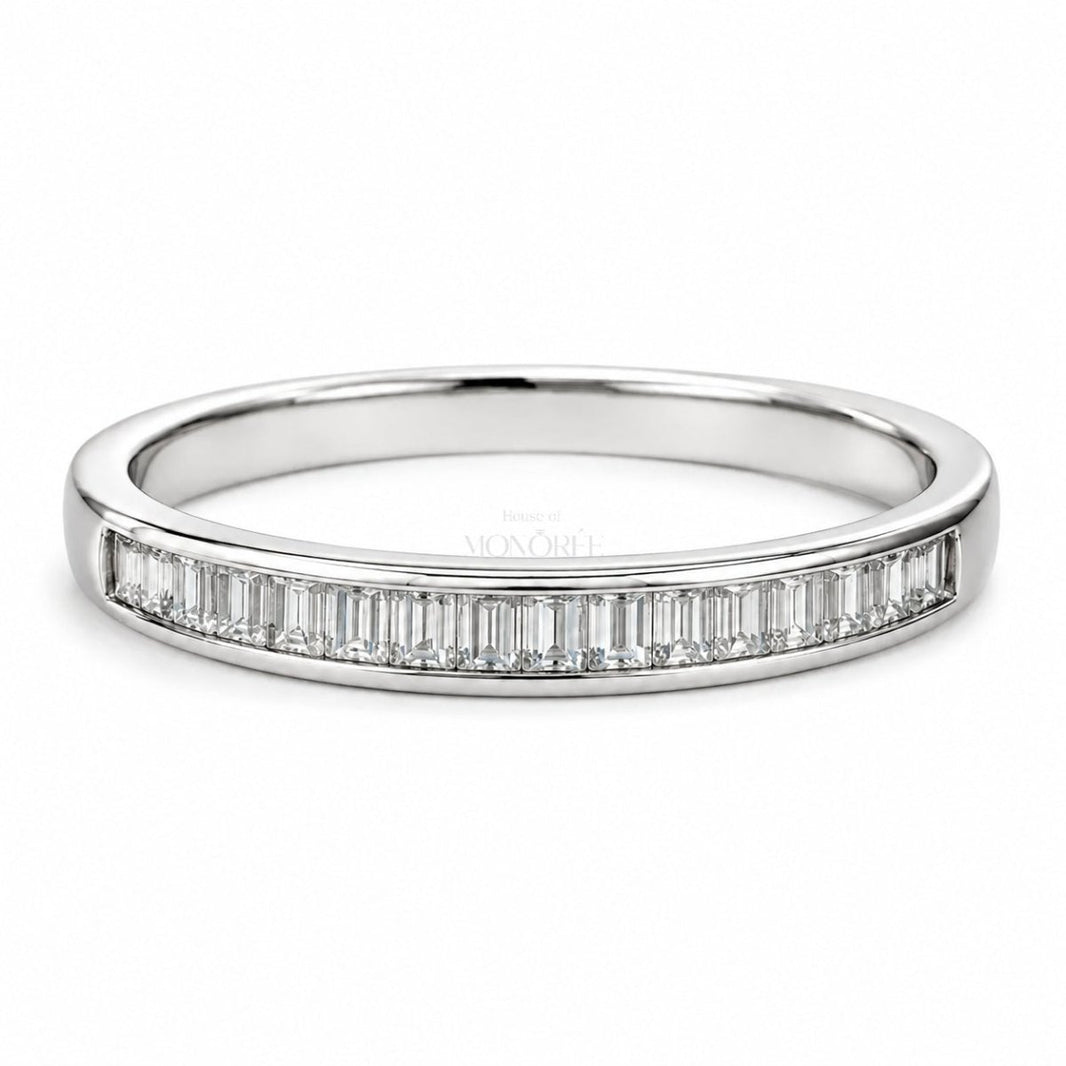 Hõbesõrmus moissaniitidega „Triple Diamond Via“ - MONOREE